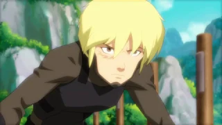 Terra Fighting Deathstroke training flashback Young Justice Outsiders