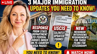 DOS Reacts to 75 Country Visa Pause Decision, New Citizenship Checks, USCIS Updates