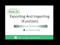 08 exporting and importing function in nodejs