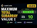 Leetcode 3689 Maximum Total Subarray Value I