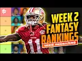 Top 40 Wide Receiver Rankings Tiers Week 2 2023 Fantasy Football
