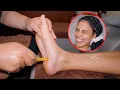 ASMR Relaxing Lao Foot Reflexology Massage with Acupressure Sticks