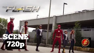 barrys speedster family vs team godspeed clones the flash s07e18 season finale scene