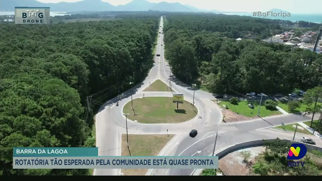 Barra da Lagoa: rotatória tão esperada pela comunidade está quase pronta