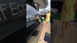 Solar Yacht?😳🤔 #yachttour #catamaran