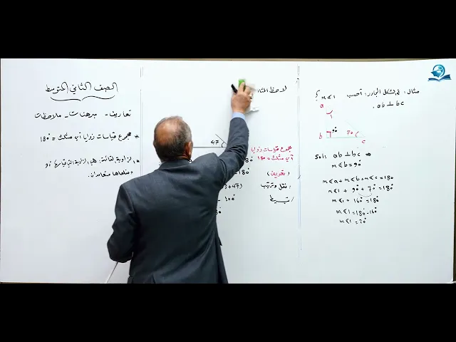 ⁣الاشكال الهندسية التعاريف و المبرهنات و الملاحظات - مادة الرياضيات للصف الثاني المتوسط