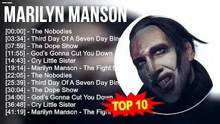 Thumbnail m.a.r.i.l.y.n m.a.n.s.o.n Greatest Hits ~ Top 100 Artists To Listen in 2022 & 2023