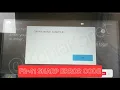 HOW TO RESOLVE F2-41 SHARP BP-50C36 ERROR CODE