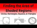 Finding the Area of a Shaded Region Circles Rectangles Squares Triangles Free ASVAB Tutoring