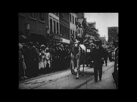 Blumenkorso 1914, veranstaltet vom Radfahrerverein Trier, gegr. 1885 (1914) Marzen