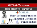 User Defined Functions in MATLAB How to Create Functions in MATLAB