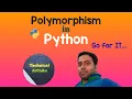 Polymorphism in Python Language OOP Concepts Python Tutorial for Beginners
