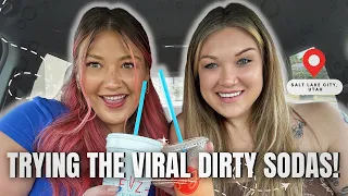 Trying VIRAL Dirty Sodas Fiiz vs Swig Taste Test w Allie Luna