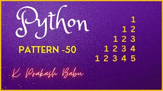 PYTHON PATTERN PROGRAM 50