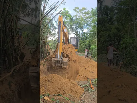 Excavator working videos 💯🔥😎 #Excavator #jcb #bulldozer #shorts #jcb3dx #reels