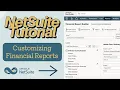 NetSuite Tutorial Customizing Financial Reports