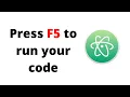 run your python script in atom editor