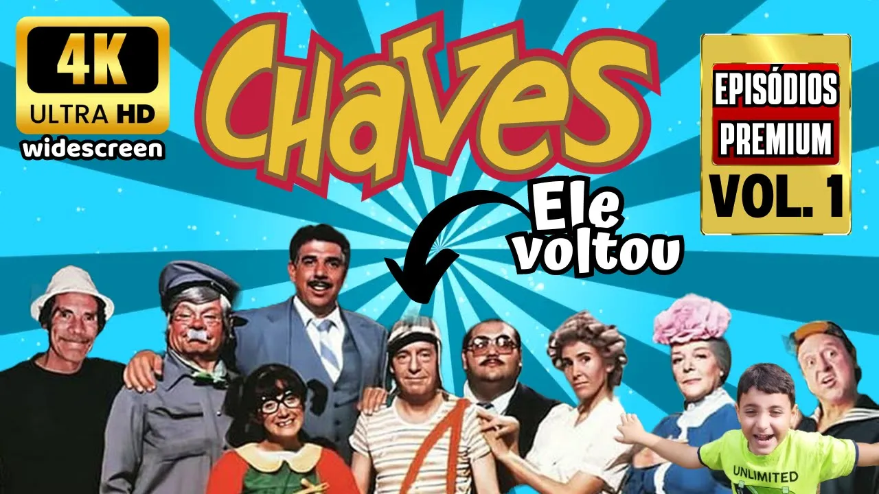 CHAVES em 4K UHD | Versão widescreen | Episódios Premium Vol.1 | Diversão com NOAH BOY #chaves #fun