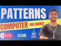 Patterns in Java Computer Class 10 ICSE Crash course java 10