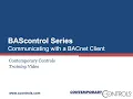 BAScontrol Series Communicating with a BACnet Client