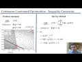 Interior-point methods for constrained optimization Logarithmic barrier function and central path