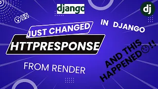 I changed HTTPResponse from Render and this Happened Python Django