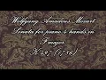Mozart - Sonata for piano, 4 hands in F major, K. 497 (1786) {Haebler&Hoffmann}