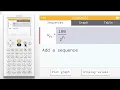 How do I turn on a Sum column in the table for Sequences