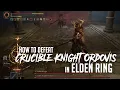 How to Cheese Crucible Knight Ordovis Two Knights in Elden Ring Easy Kill