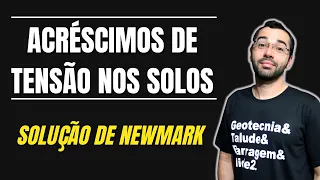 Solução de Newmark - Acréscimos de tensão nos solos [GEOTECNIA - MECÂNICA DOS SOLOS]