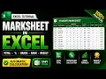 How to Create a Marksheet in Excel Total Percentage Grade Result