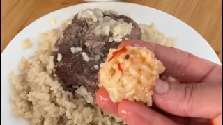 الروز باللحم اللي كلاه مايشبعوووش😋