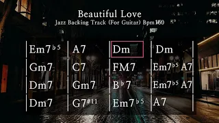 Download Beautiful Love /Jazz Backing Track / bpm 160 /For Guitar MP3