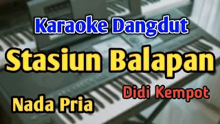 Download STASIUN BALAPAN - KARAOKE || NADA PRIA COWOK || Didi Kempot || Audio HQ || Live Keyboard MP3