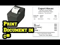 Print Document in C Printing in C Bill Printing