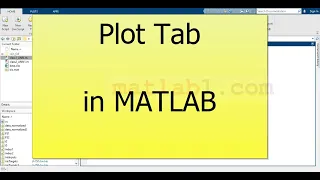 Plot Tab in MATLAB