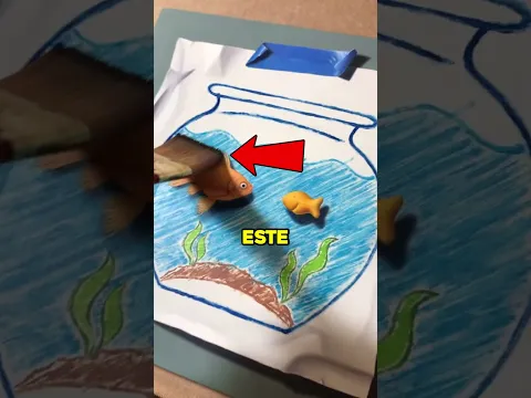 Nadie adivinó donde estaba el verdadero pez en el dibujo 🤫🔥 #shorts