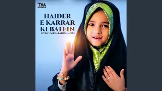 haider e karrar ki batein