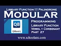 Even and Odd position string Part 27 Modular Programming in QBASIC class 10
