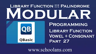Even and Odd position string Part 27 Modular Programming in QBASIC class 10