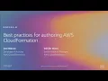 AWS re Invent 2019 REPEAT 1 Best practices for authoring AWS CloudFormation DOP302-R1