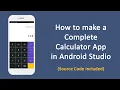 Android Complete Calculator App Material UI Calculator Design Android Studio Tutorials