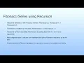 Fibonacci Series using Recursion Lecture 11 Java Static Scope Rule