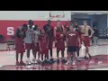 Arkansas basketball summer practice footage
