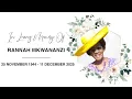 LATE RANNAH MKWANANZI CEMETERY SERVICE