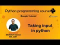 6 Taking Input in Python Python Bangla Tutorial - Mrinmoy Modak