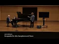 John Williams — Escapades for alto saxophone and piano