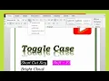 What is Toggle Case in Ms Office Excel BrightCloud