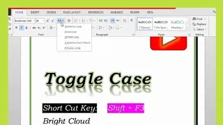 What is Toggle Case in Ms Office Excel BrightCloud