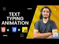 Text typing animation with HTML CSS and JS Auto typing effect 2022
